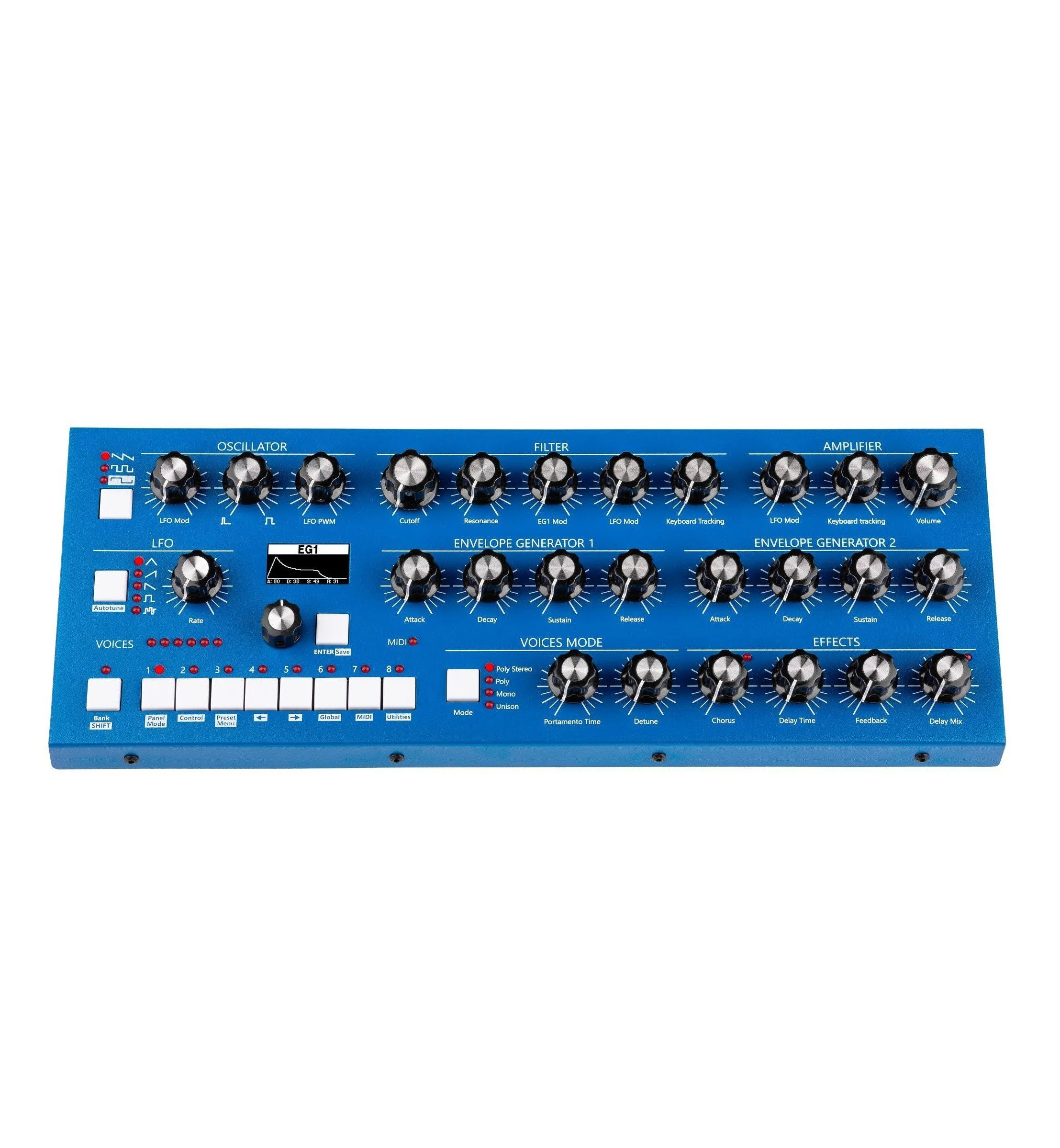 Bree6 Analog Polyphonic Synthesizer (Blue) — GS Music